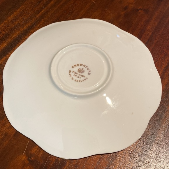 Vintage Teacup and Saucer, Crownford, England, Bone China - Picture 9 of 12